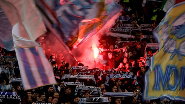 Die Fans von Lazio sind keine Kinder von Traurigkeit. (Bild: MAX ROSSI)