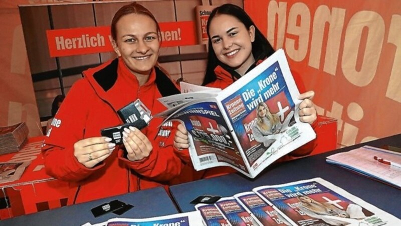 Am „Krone“-Stand erwartet die Gäste ein Gewinnspiel (Bild: Rojsek-Wiedergut Uta)