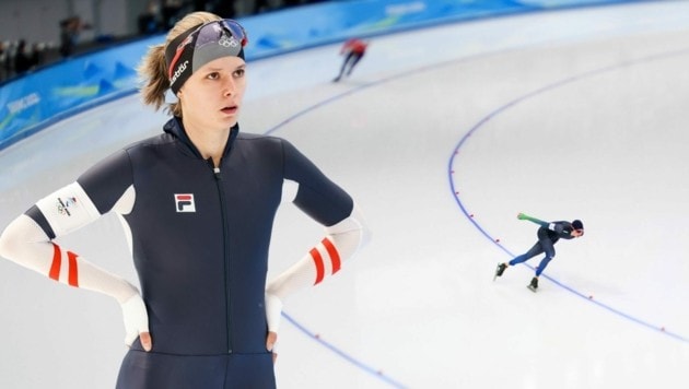 Vanessa Herzog lief bei den Olympischen Spielen in Peking über 500 m auf Rang vier. (Bild: Gepa)