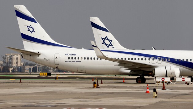 Az izraeli Ben Gurion nemzetközi repülőtér Tel Aviv közelében (archív kép) (Bild: AFP)