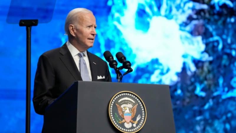 US-Präsident Biden hofft, dass die USA - der weltweit größte Umweltsünder - die Klimaziele erreichen. (Bild: AP)