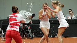 Tamira Paszek, Melanie Klaffner und Sinja Kraus (Bild: GEPA pictures/ Walter Luger)