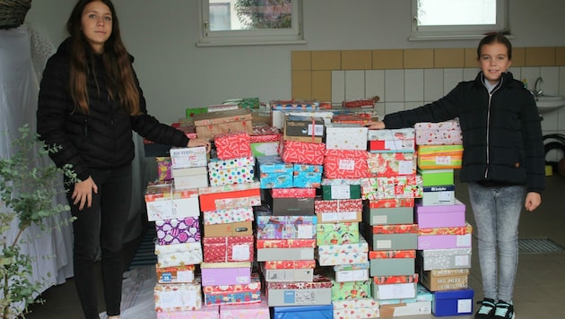 Mehr als 300 Päckchen hat Familie Putz-Gager im vergangenen Jahr gesammelt. (Bild: Karoline Putz-Gager)