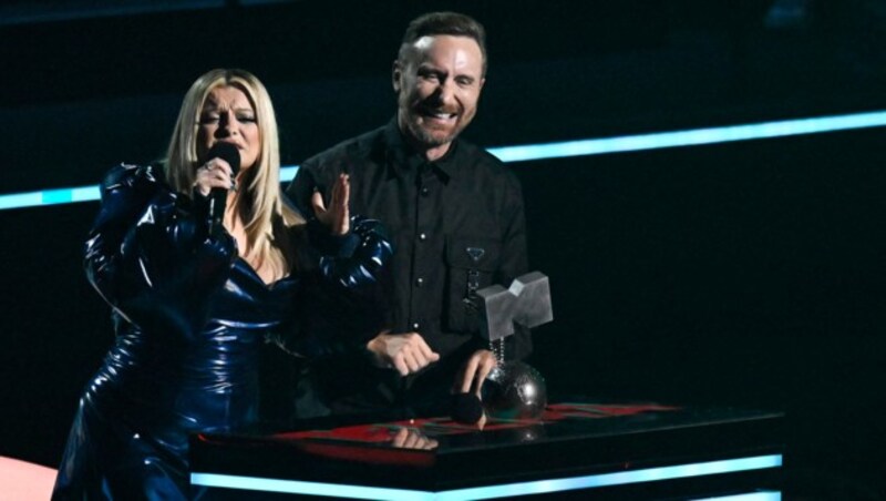 Auch Bebe Rexha und David Guetta durften sich über einen Preis freuen. (Bild: AFP or licensors)