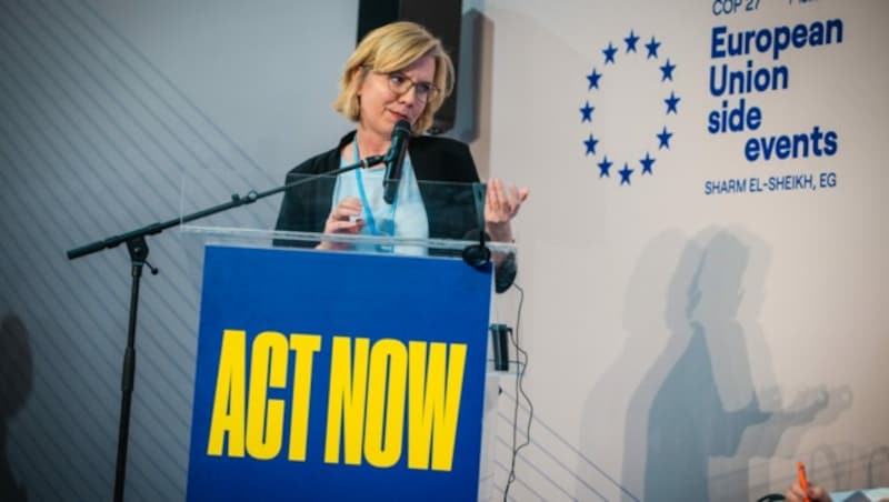 Für Umweltministerin Leonore Gewessler (Grüne) würden wesentliche Punkte in dem Entwurf dennoch fehlen. (Bild: APA/BMK/CAJETAN PERWEIN)