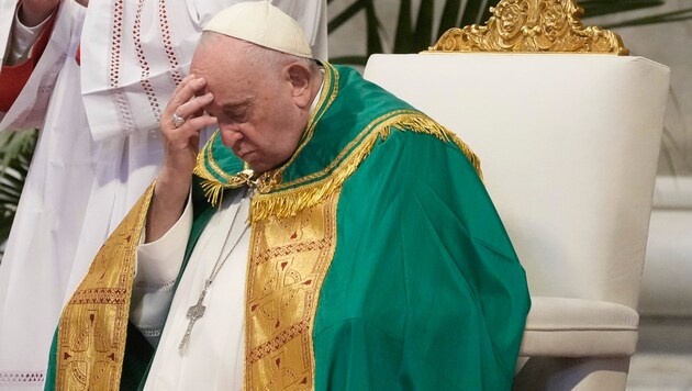 Papst Franziskus zeigt sich über den EU-Korruptionsskandal „schockiert“ (Bild: The Associated Press)