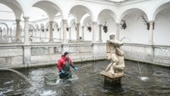 Im Fischkalter des Stifts Kremsmünster tummeln sich bereits die Karpfen, die mit dem Kescher gefangen und ganz frisch verarbeitet werden. (Bild: Wenzel Markus)