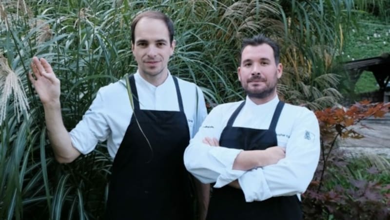 Drei Hauben und 16,5 Punkte: Klemens Schraml und Christopher Koller (r.) vom Rau in Großraming. (Bild: Magdalena Gold)