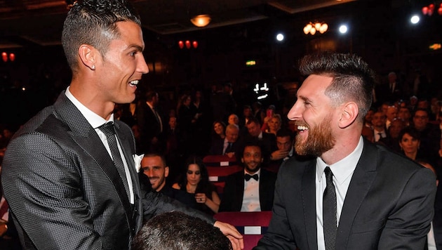 Cristiano Ronaldo und Lionel Messi (Bild: AFP or licensors)