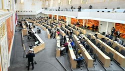 Die Nationalratssitzung am Donnerstag (Bild: APA/Helmut Fohringer)