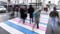 Der Mann wollte gerade einen Zebrastreifen überqueren, als eine 83-Jährige mit ihrem Pkw mit ihm kollidierte (Symbolbild). (Bild: APA/HANS KLAUS TECHT)