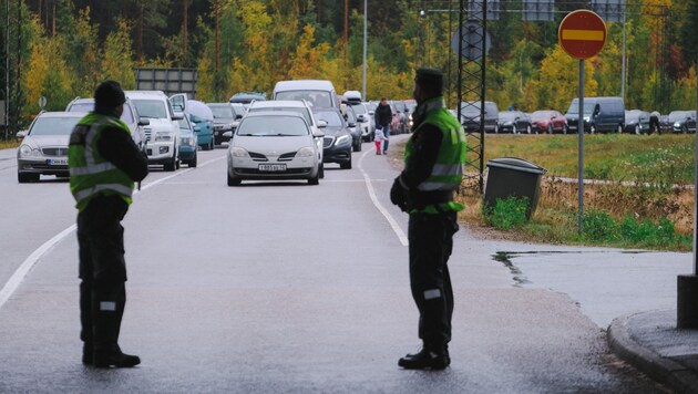 On the Russian-Finnish border (Bild: APA/AFP/Alessandro RAMPAZZO)