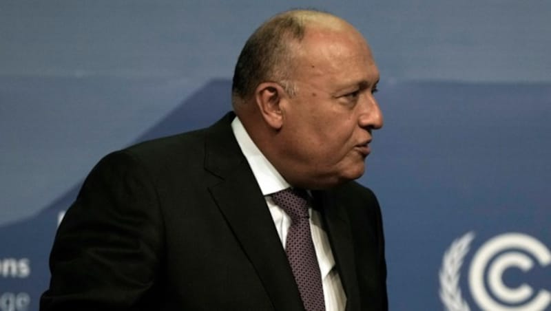 Sameh Shoukry, Präsident der Konferenz (Bild: AP Photo/Nariman El-Mofty)