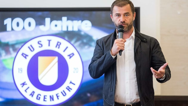 Eigentümer Zeljko Karajica ehrt das Interesse diverser Investoren an seiner Austria Klagenfurt. „Langfristig werden wir auch starke Partnerschaften brauchen.“ (Bild: GEPA pictures/ Daniel Goetzhaber)