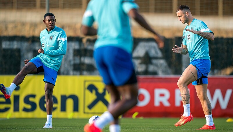 David Alaba (li.) und Marko Arnautovic fehlen dem ÖFB-Team. (Bild: GEPA )