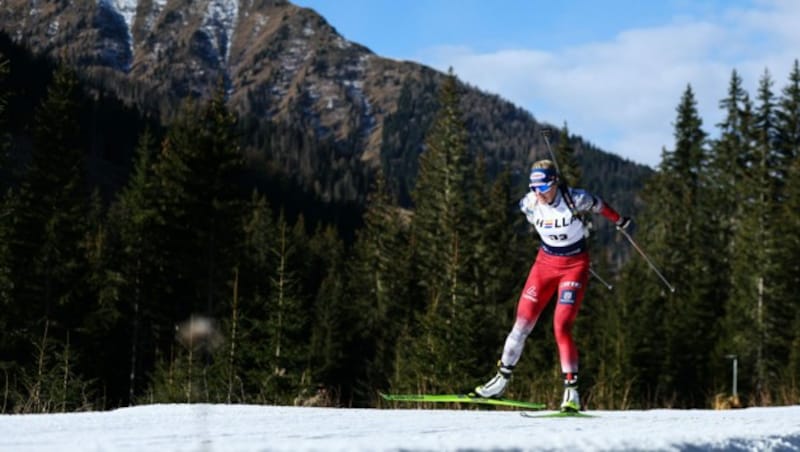 Lisa Hauser war die schnellste Dame bei den Qualirennen in Obertilliach. (Bild: GEPA pictures)