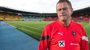 Ralf Rangnick und das Happel-Stadion werden eher keine Freunde mehr (Bild: GEPA )