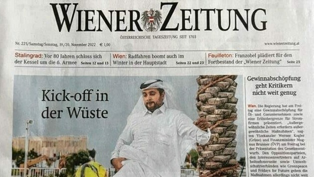 Seit 1703 gibt es die „Wiener Zeitung“. Nun soll die gedruckte Version ein Ende finden. Es gibt Widerstand. (Bild: Erich Vogl)