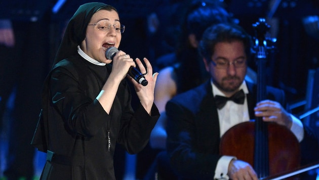 Cristina Scuccia sang auch schon im Vatikan (Bild: AFP PHOTO / TIZIANA FABI TIZIANA FABI / AFP)