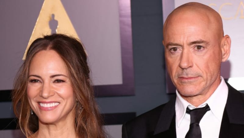 Robert Downey Jr. und seine Frau Susan Downey (Bild: APA/Photo by Tommaso Boddi /AFP)