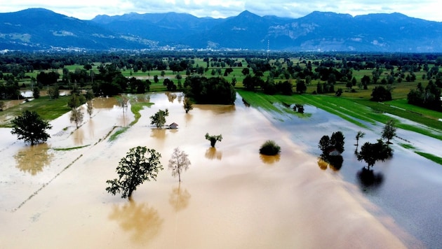 So sahen viele Felder im Ländle nach dem Starkregen im August aus. (Bild: Wilfried Schneider. )