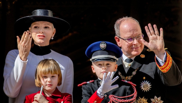Monacos Fürsten-Familie am Nationalfeiertag in Monte Carlo (Bild: Royal Press Europe / Action Press / picturedesk.com)