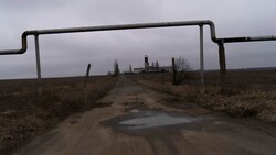Eine Gas-Rohrleitung in der Ostukraine (Archivbild) (Bild: AP)
