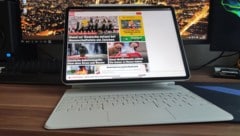 Mit Tastatur-Hülle und Apple Pencil wird das iPad Pro zum Herausforderer für Microsofts Surface-Tablets. (Bild: Dominik Erlinger)