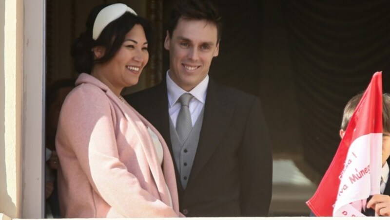 Marie Chevallier und Louis Ducruet am Nationalfeiertag von Monaco (Bild: Marco Piovanotto / PA / picturedesk.com)