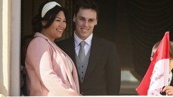 Marie Chevallier und Louis Ducruet am Nationalfeiertag von Monaco (Bild: Marco Piovanotto / PA / picturedesk.com)