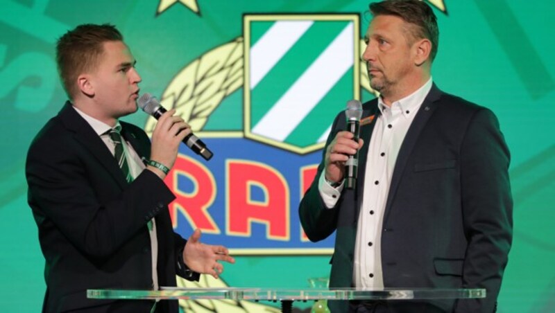 Zoran Barisic mit Lukas Marek (Bild: GEPA pictures)