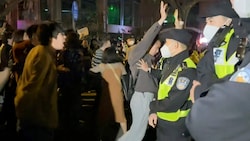 Offenen Proteste sind in der autoritär regierten Volksrepublik extrem ungewöhnlich. (Bild: AFP)