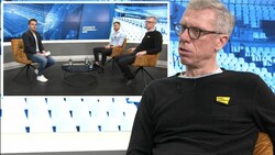 Peter Stöger und Alex Grünwald bei Michael Fally im „Krone“-WM-Studio (Bild: krone.tv)