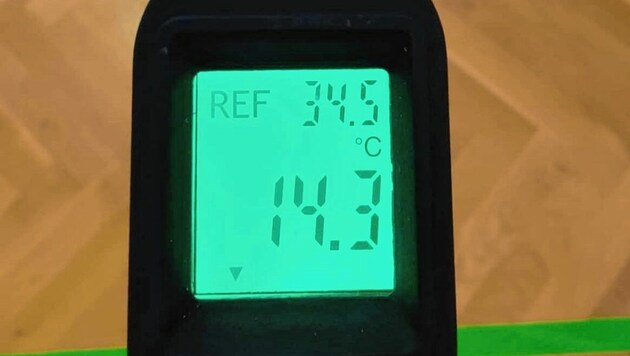 14,3 Grad Celsius im Turnsaal (Bild: ZVG)