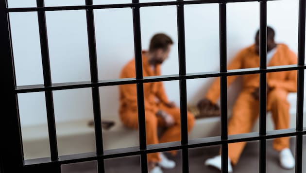 multicultural prisoners playing chess behind prison bars (Bild: stock.adobe.com/ LIGHTFIELD STUDIOS)