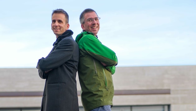 Harald Schuh (l.) mit seinem Bruder Reinhard Eibensteiner . (Bild: Einöder Horst)