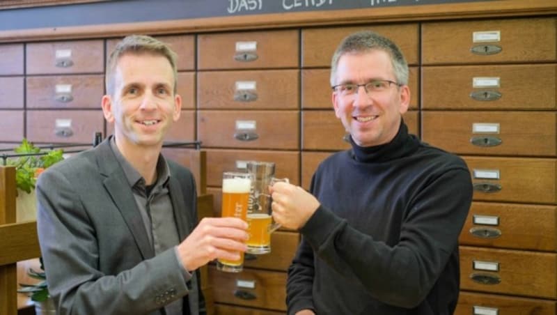 Brüder und Politiker: Harald Schuh und Reinhard Eibensteiner (r.). (Bild: Einöder Horst)