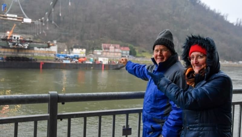 Gisela Entholzer und Johann Herzog waren Freitag extra aus St. Martin im Innkreis für den Montagestart angereist. (Bild: Dostal Harald)