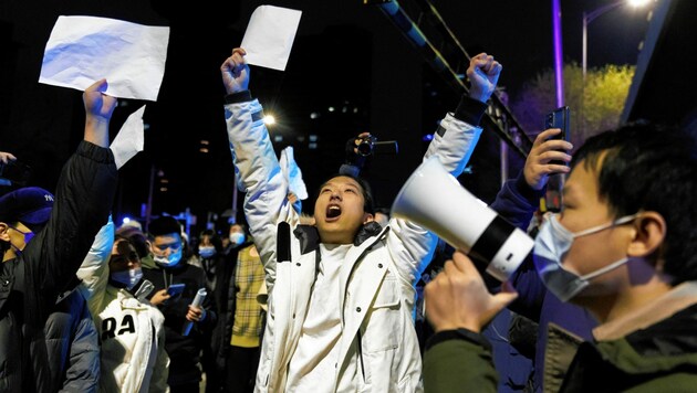 Wutausbrüche in China sind eine Seltenheit. Es hat sich viel Unmut gegen die Führung aufgestaut. (Bild: REUTERS)