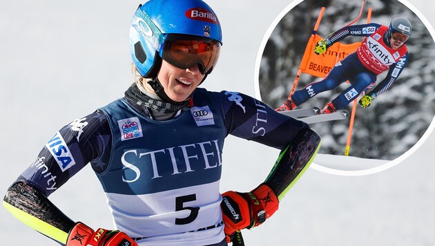 Mikaela Shiffrin und Aleksander Aamodt Kilde (Bild: GEPA )