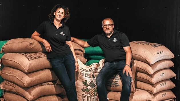 2016 erfüllte sich das Ehepaar Maitz den Traum von ihrer eigenen Kaffeerösterei (Bild: Kaffeerösterei Maitz)