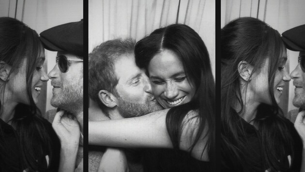 So intim - hier Privat-Fotos aus dem Automaten - wie in der Serie Netflix-Doku „Harry & Meghan“ hatte man die beiden noch nie geshehen. (Bild: © 2022 Prince Harry and Meghan, The Duke and Duchess of Sussex)