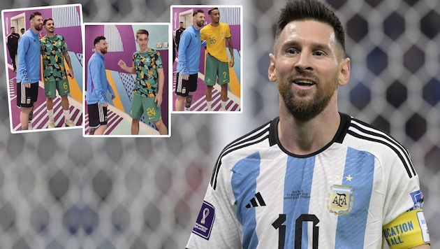 Lionel Messi (Bild: afp, twitter, krone.at-grafik)