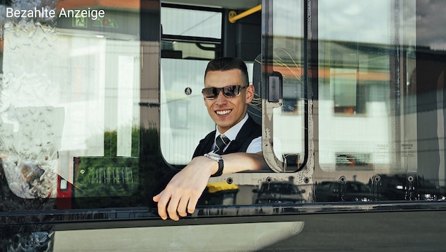 Lukas Gruber wollte schon als Kind Buslenker werden. (Bild: © ÖBB I Michael Posch)