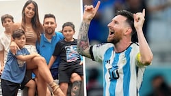 Lionel Messi mit seiner Familie (Bild: AP, zVg)