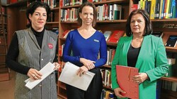 Tanja Wehsely (Geschäftsführerin Volkshilfe Wien), Anna Parr (Generalsekretärin Caritas Österreich) und Renate Anderl (Arbeiterkammer-Präsidentin) schlagen Alarm. Für jeden fünften Österreicher heißt es mittlerweile schon „Essen oder Heizen?“ (Bild: Gerhard Bartel)