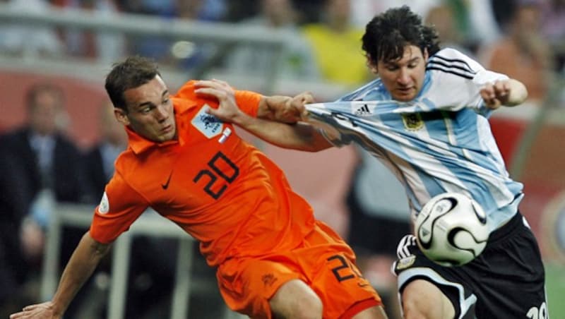 Argentinien gegen die Niederlande 2006 (Bild: AFP)