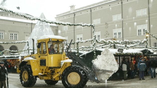 Letztmals richtig Schnee in der Stadt Salzburg ist 2005 gelegen (Bild: JOACHIM MAISLINGER)