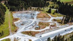 Lange stand die Baustelle am Pass Thurn still. Mittlerweile wird gebaut. (Bild: EXPA Pictures. Alle Rechte vorbehalten. // EXPA Pictures. All rigths reserved.)