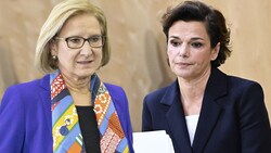 Niederösterreichs Landeshauptfrau Johanna Mikl-Leitner (li.) und SPÖ-Chefin Pamela Rendi Wagner (Bild: Krone KREATIV, APA/ROBERT JAEGER, APA/TOBIAS STEINMAURER)
